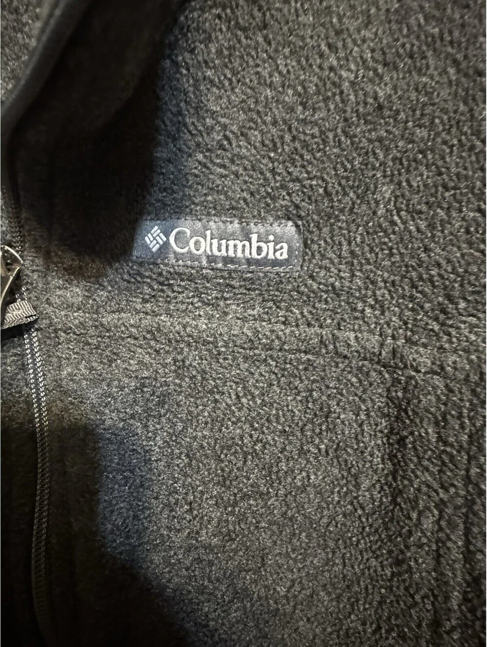Columbia Boys Steens Mountain Fleece Jacket Black L 14/16 Full Zip WB6760